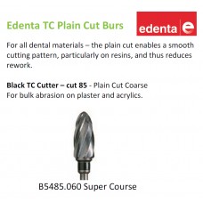 Edenta TC PLAIN CUT - Super Coarse Cut 85 Bur 5485.060 - Black Band - 1pc  